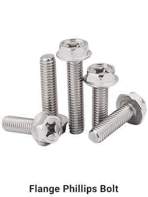 Flange Phillips Bolt Flange Phillips Bolt