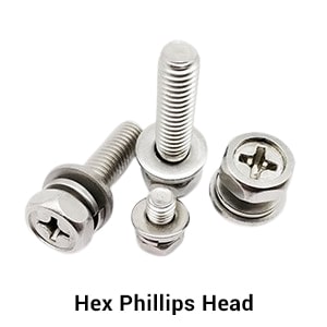 Hex Phillips Head Hex Phillips Head